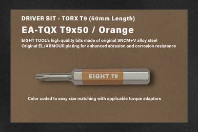 Eight Tool EA-TQXB T9x50, Torx Bit For Torque Control Adaptor- T9 50mm ...