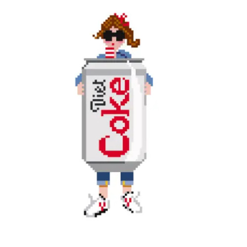 18 Mesh Canvas Stitch Printed Needlepoint Canvas. Girl is approximately 5" height with 7x3.75 border for eyeglass case finishing. Other finishing suggestions - ornament, door hang, pillow, framed art.