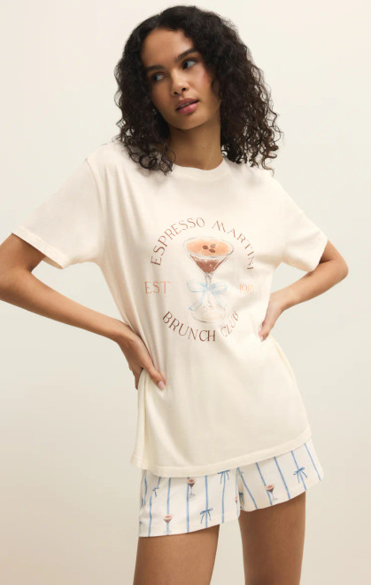 Made from breathable cotton jersey, this tee feels broken-in from the first wear and only gets softer with time. The relaxed fit makes it your go-to for lounging, sleeping, or slow mornings with a cup of coffee.

Relaxed fit
Cotton Jersey: 100% Cotton
Crew neck
Short sleeve
Lightweight
Heavy soft wash
Machine Wash Cold Separately, Gentle Cycle, Tumble Dry Low Or Lay Flat To Dry