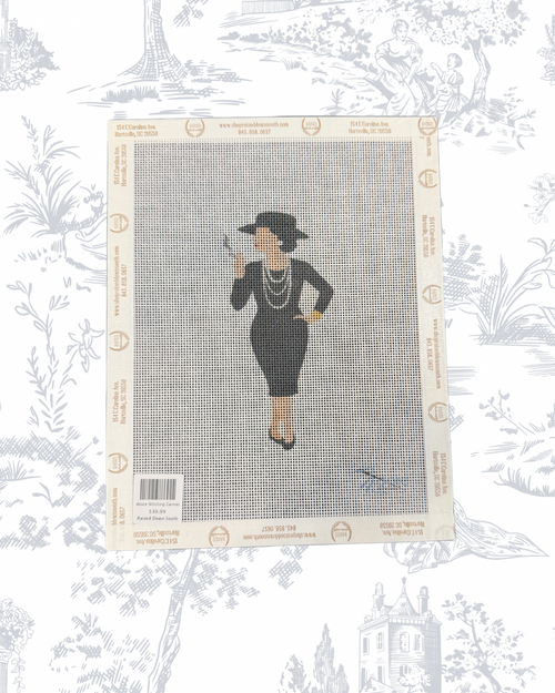 Approximately a 3"x5" design

18 mesh