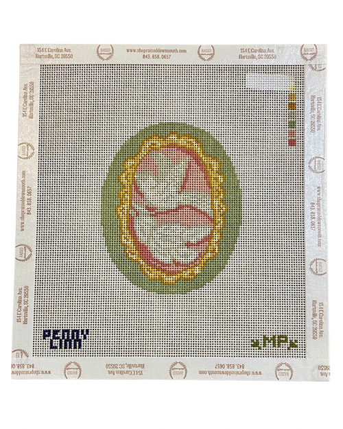 Vintage Bird Cameo Canvas