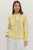 Solid long sleeve blouse featuring oversized self-tie neck detail. Button closure at front. Unlined. Non-sheer.