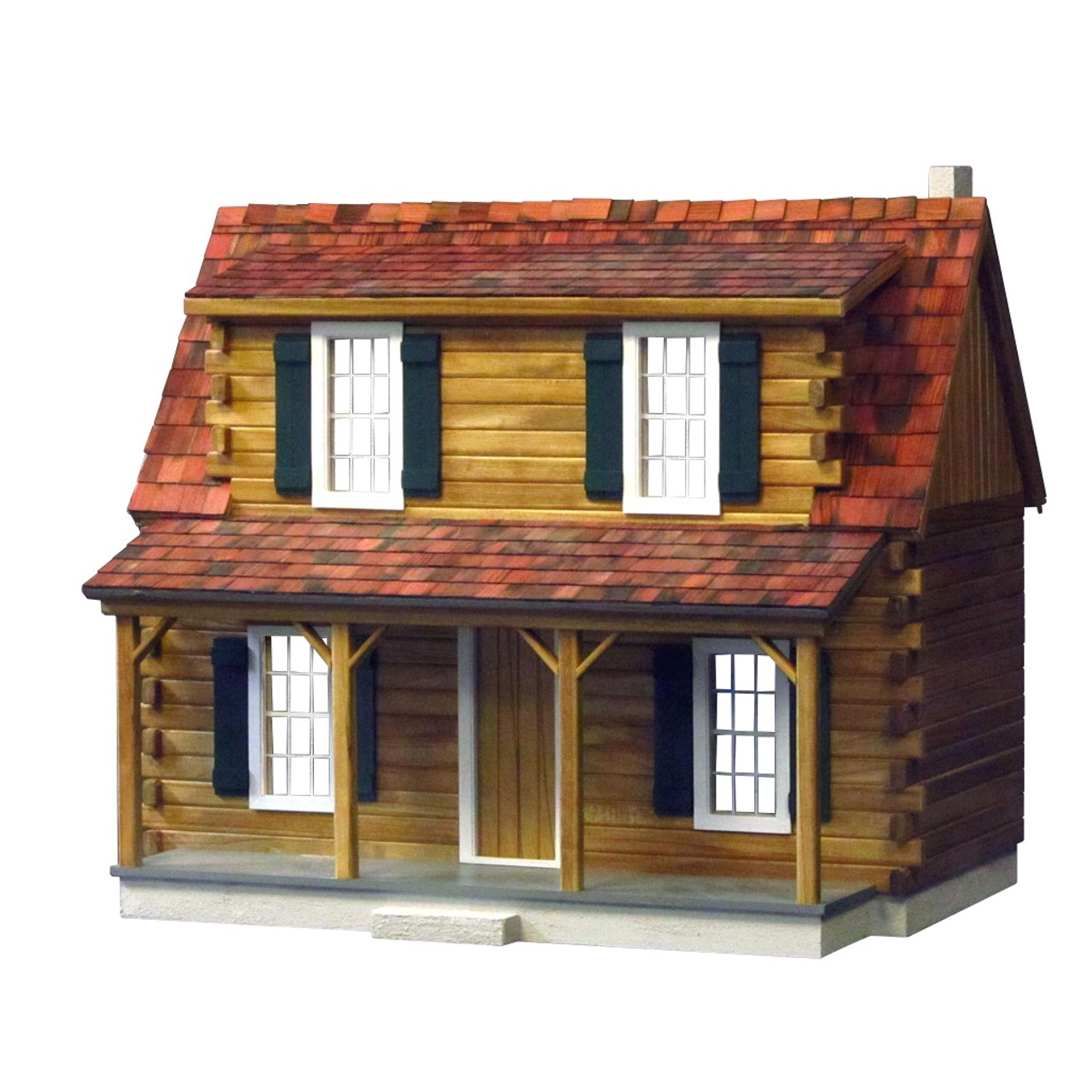 Adirondack Log Cabin Unfinished Dollhouse Kit