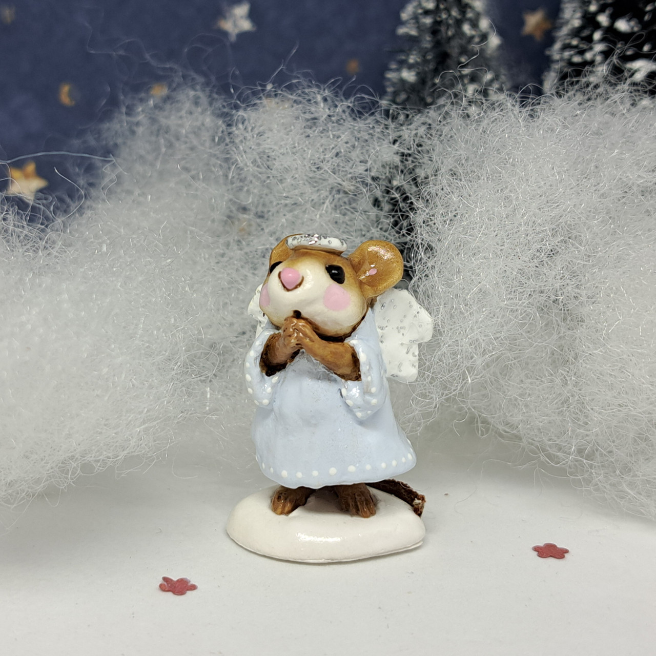 Wee Forest Folk Miniatures M-212 - Ice Angel (Blue) - Endeavour Toys