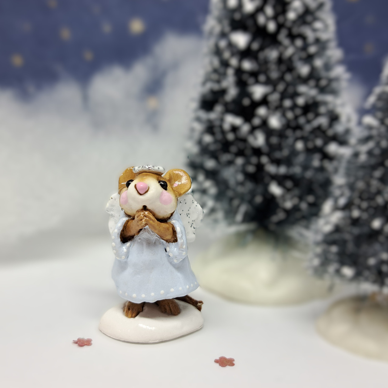 Wee Forest Folk Miniatures M-212 - Ice Angel (Blue) - Endeavour Toys