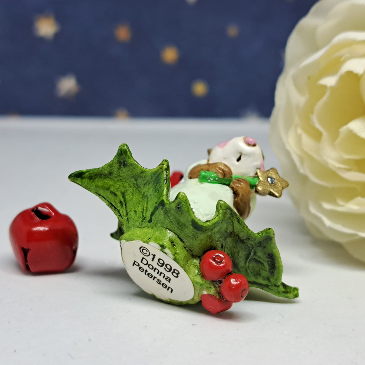 Wee Forest Folk Miniatures M-230 - Little Holly Angel (Green