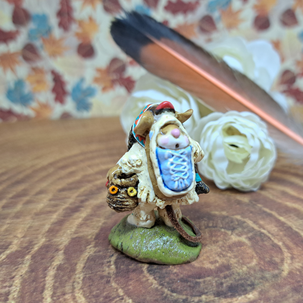 Wee Forest Folk Miniatures M-107b - Running Doe & Little Dear