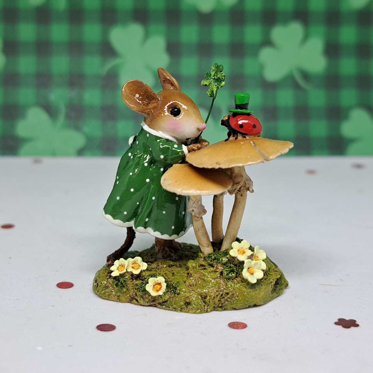 Wee Forest Folk Miniatures M-581a - Good Luck Chat - Endeavour Toys