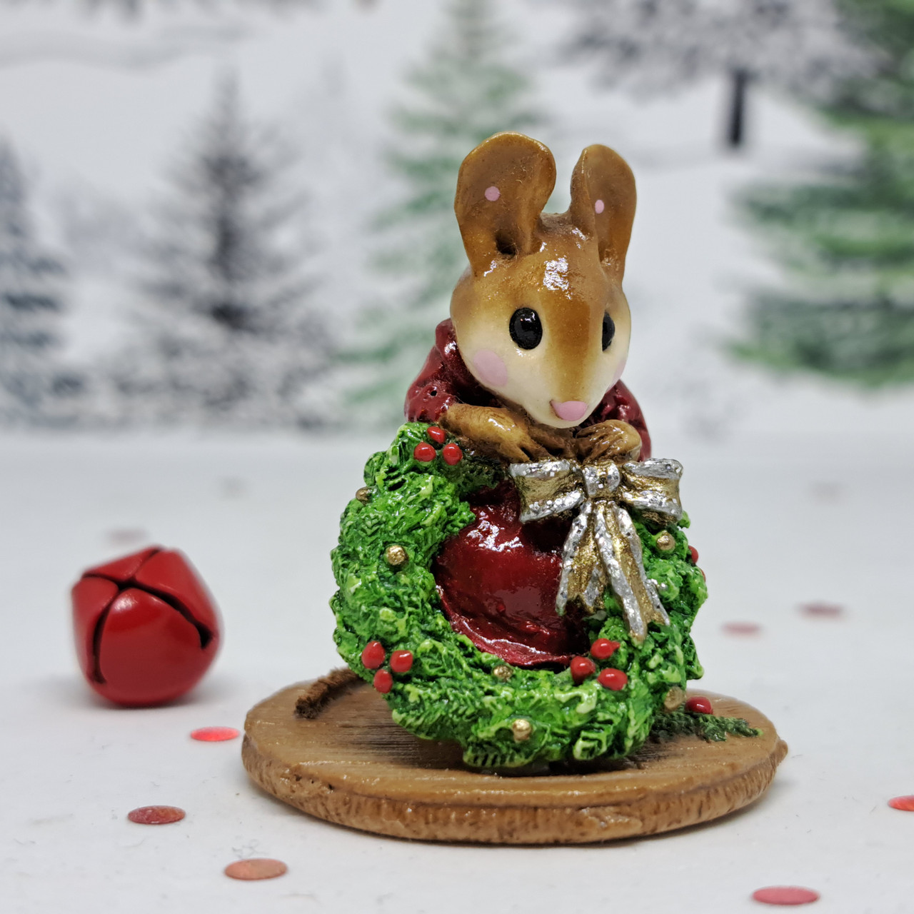 Wee Forest Folk Miniatures M-231 - Wreathmaker (Red) - Endeavour Toys