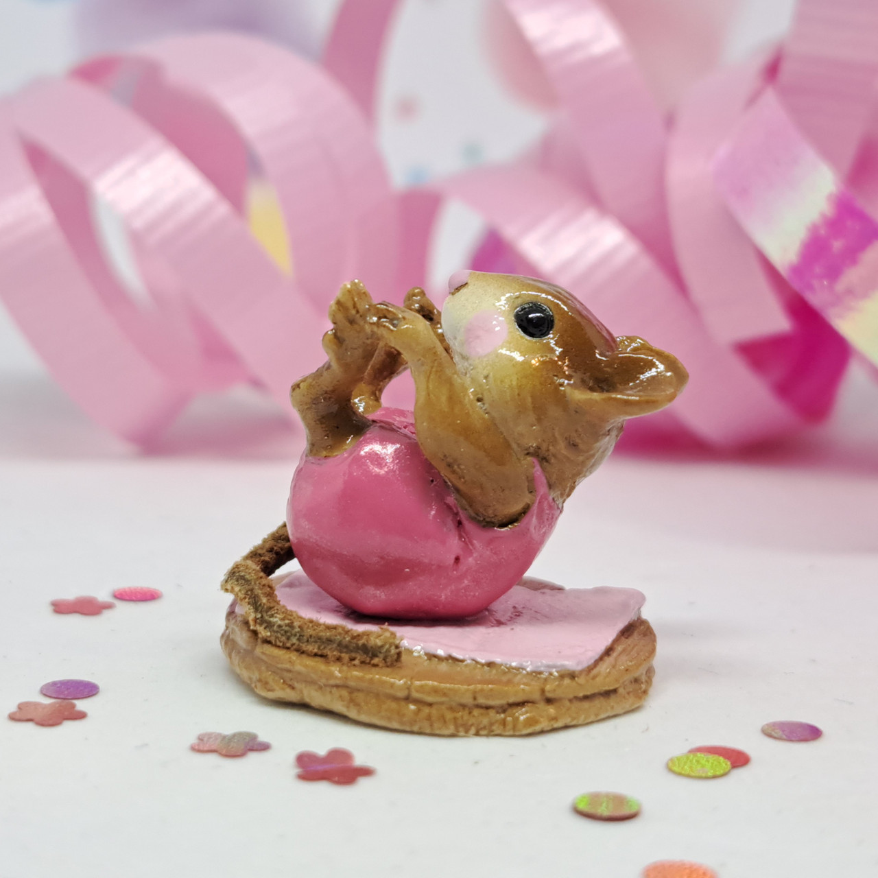 Wee Forest Folk Miniatures M-260 - Roly Poly (Pink/Pink