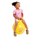Child Bouncing on Gymnic 18 Inch Yellow Hop Ball 8045