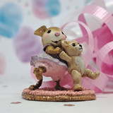 Wee Forest Folk Miniatures M-375 - Dancing Bear (Lavender)