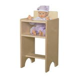 Wooden Doll High Chair (WD81100) with Baby Doll