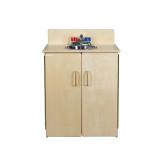 Classic Wooden Play Sink with Movable Knobs