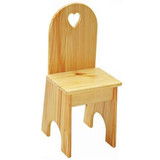 Little Colorado Kids Chair - Solid Back with Optional Heart Cutout