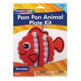 Clownfish Pom Pon Animal Plate Kit 