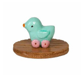 Wee Forest Folk Incentive Pieces INC-038 - Chick Pull Toy (Aqua) Wee Forest Folk Incentive Pieces INC-038 - Chick Pull Toy (Aqua)