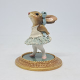 Wee Forest Folk Meadow Muses MU-1 - Rabbit Dancer a la Degas (Blue)