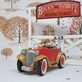 Wee Forest Folk Miniatures M-132 - Sunday Drivers (Red, Tan, Silver) 