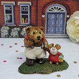 Wee Forest Folk Miniatures M-245 - Mousie's Big Pal (Beige/Red)