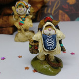 Wee Forest Folk Miniatures M-107b - Running Doe & Little Dear (Dark Blue)