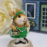 Wee Forest Folk Miniatures M-171 - Zelda (Green Glitter)