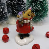Wee Forest Folk Miniatures MO-02 - Mole Bell Ringer (Red/Tan)