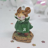 Wee Forest Folk Limited Edition M-276 - No Peeking (Green w/ Clover)