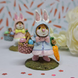 Wee Forest Folk Miniatures M-306 - Miss Esther Bunny (Blue)
