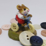 Wee Forest Folk Miniatures M-101 - Mousey's Tricycle (Blue)