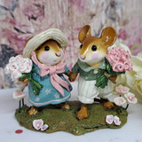 Wee Forest Folk Limited Edition LTD-08 - Strolling Through the Seasons in Spring (Teal)