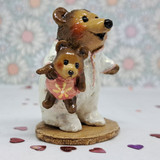 Wee Forest Folk Miniatures BB-10 - Nightie Bear (White)