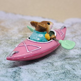 Wee Forest Folk Miniature - Drifting Along (MS-22-Pink)