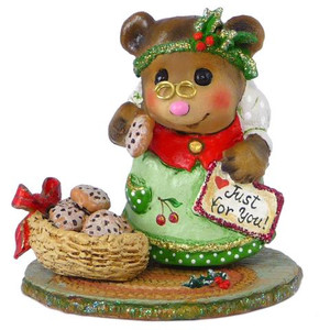 Wee Forest Folk Miniature - Just for You! with Cherries on Apron (BB-19) Wee Forest Folk Miniature - Just for You! with Cherries on Apron (BB-19)