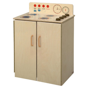 Classic Wooden Play Stove / Range with Movable Knobs