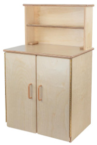Classic Wooden Play Kitchen Deluxe Hutch