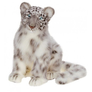 Hansa Snow Leopard Cub, Sitting 17''L (4355) Hansa Snow Leopard Cub, Sitting 17''L (4355)