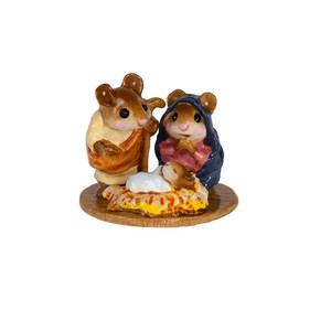 Wee Forest Folk Miniatures M-117m - MINI Chris-Mouse Pageant  Wee Forest Folk Miniatures M-117m - MINI Chris-Mouse Pageant