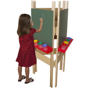 3-Sided Adjustable Chalkboard Floor Easel 3-Sided Adjustable Chalkboard Floor Easel