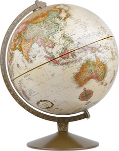Replogle Franklin 12 Inch Antique Raised Relief Desk Globe 31501