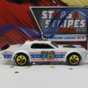 1968 Mercury Cougar Stars & Stripes Die Cast Muscle Car Ornament 1968 Mercury Cougar Stars & Stripes Die Cast Muscle Car Ornament