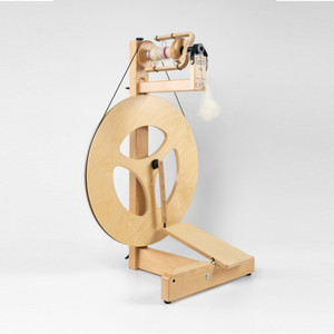 Louet S10 Concept 3-Spoke Irish Tension Single Treadle Spinning Wheel with Sliding Flyer Guides SP0118