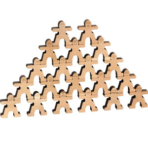 Stacking Dudes By Maple Landmark, 20 Pieces Stacking Dudes By Maple Landmark, 20 Pieces