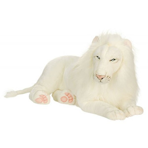Hansa White Lion Stuffed Animal #5243. Hansa White Lion Stuffed Animal #5243.
