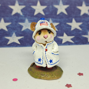 Wee Forest Folk Limited Edition M-180 - April Showers (Red, White, and Blue) Wee Forest Folk Limited Edition M-180 - April Showers (Red, White, and Blue)