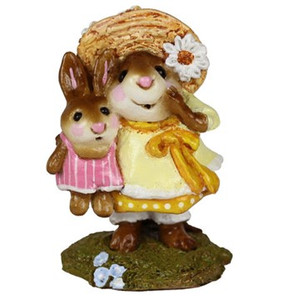Wee Forest Folk Miniatures M-182 - Miss Daisy (Yellow/Pink) Wee Forest Folk Miniatures M-182 - Miss Daisy (Yellow/Pink)
