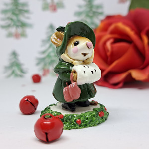 Wee Forest Folk Miniatures M-146 - Miss Noel (Hunter Green) Wee Forest Folk Miniatures M-146 - Miss Noel (Hunter Green)