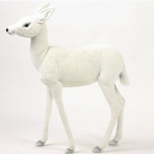 Hansa White Reindeer Baby, 29'' (5925) Hansa White Reindeer Baby, 29'' (5925)