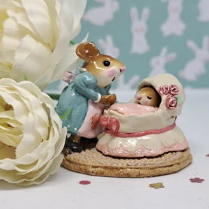 Wee Forest Folk Miniatures M-259a - Mother's Wee Baby (Pink) 