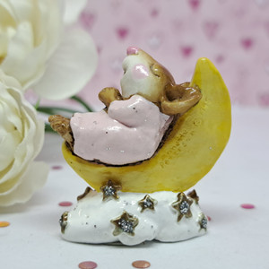 Wee Forest Folk Miniatures M-210 - Heavenly Slumber (Pink) 